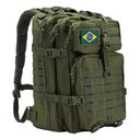 Ver imagem 1 de Mochila Militar 50l Verde para Viagem Camping Trekking Resistente À Água