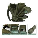 Ver imagem 3 de Mochila Militar 50l Verde para Viagem Camping Trekking Resistente À Água