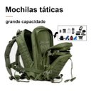 Ver imagem 2 de Mochila Militar 50l Verde para Viagem Camping Trekking Resistente À Água