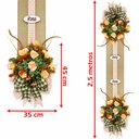 Ver imagem 6 de Escapulário Enfeite Decoração Porta Home Flores Casa de 2,5m
