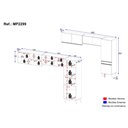Ver imagem 4 de Armário Cozinha Modulada Compacta com Vidros 302cm 3 Peças Veneza Multimóveis Mp2299