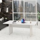 Ver imagem 2 de Mesa de Reunião para Escritório 2mx1m Tampo 30mm - Branco