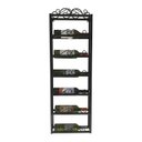 Ver imagem 6 de Adega Vertical de Parede Espaço para 6 Garrafas com Suporte Seguro Libertas Rosas Artesanato