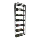 Ver imagem 1 de Adega Vertical de Parede Espaço para 6 Garrafas com Suporte Seguro Libertas Rosas Artesanato