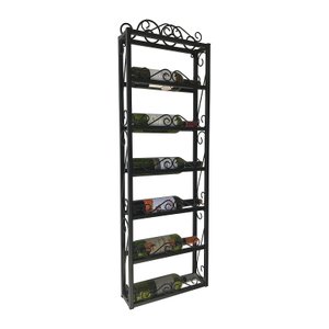 Adega Vertical de Parede Espaço para 6 Garrafas com Suporte Seguro Libertas Rosas Artesanato