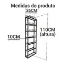 Ver imagem 2 de Adega Vertical de Parede Espaço para 6 Garrafas com Suporte Seguro Libertas Rosas Artesanato