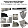Cuba Pia de Inox Quadrada para Louça Cozinha - Gourmet 50x40cm - 4