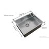 Cuba Pia de Inox Quadrada para Louça Cozinha - Gourmet 50x40cm - 2