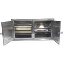 Ver imagem 4 de Saboneteira E Papeleira De Parede Banheiro Inox Com Tampa