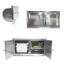 Ver imagem 2 de Saboneteira E Papeleira De Parede Banheiro Inox Com Tampa