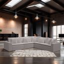 Ver imagem 2 de Sofá Modular Rivieira 280cm Linho - Meu Estofado:cinza Trovão