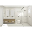 Ver imagem 3 de Porta Toalha Toalheiro de Rosto de Banheiro 35cm em Aço Inox Polido Brilhante Linha Tessália Stainle