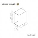 Ver imagem 2 de Coluna Deslizante Inox com Corrediça Telescópica Galvanizada Masutti Copat 4484 - 02 Cestos -350 X 5