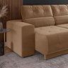 Sofá Retrátil e Reclinável 3 Lugares 3080 Tecido Veludo Choco Mamflex - 4
