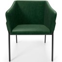 Ver imagem 5 de Kit 4 Cadeiras para Sala de Jantar Estar Living Olívia L02 Couríssimo Verde - Lyam Decor