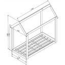 Ver imagem 4 de Mini Cama Infantil Montessoriano 83,5cm Estilo Casinha Branco Mc7005 Art In Móveis