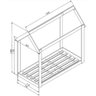 Mini Cama Infantil Montessoriano 83,5cm Estilo Casinha Branco Mc7005 Art In Móveis - 4