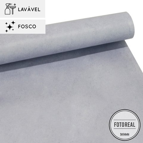 Papel de parede lavavel para banheiro - Concreto Usinado