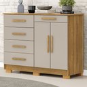 Ver imagem 1 de Cômoda Sapateira para Quarto 2 Portas 5 Gavetas Biana V01 Nature Fendi - Lyam Decor
