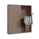 Ver imagem 5 de Guarda Roupa Planejado 100% MDF 2 Portas de Correr Orion CabeCasa MadeiraOriginals Marrom