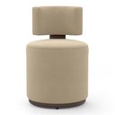 Ver imagem 7 de Puff Decorativo Orgânico Living Melis Veludo Bege Sintético Marrom - Desk Design