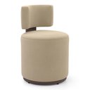 Ver imagem 1 de Puff Decorativo Orgânico Living Melis Veludo Bege Sintético Marrom - Desk Design