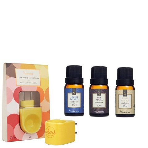 Kit Espetacular Aromatizador Colors c/ 3 Essências Via Aroma
