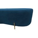 Ver imagem 5 de Puff Decorativo Orgânico Alana Bouclé Azul