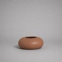 Ver imagem 1 de Cachepot Redondo Médio Vaso Decorativo de Cerâmica para Sala e Mesa Mocha Mousse