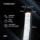 Ver imagem 2 de Pendente Rectangle Barra Cristal Led Multicor Moderno Cabeceira Lus-11 St3136