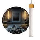 Ver imagem 1 de Pendente Rectangle Barra Cristal Led Multicor Moderno Cabeceira Lus-11 St3136