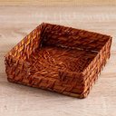 Ver imagem 4 de Porta-guardanapo de Papel Porta Treco Rattan Casa 18x18cm Mek