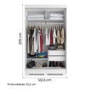 Ver imagem 3 de Guarda Roupas Solteiro 2 Portas de Correr 2 Gavetas Leblon