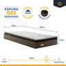 Cama Box com Colchão Espuma D33 com Pillow Top Nivus + Auxiliar de Espuma Unique Solteiro 88cm - 5