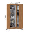 Ver imagem 3 de Quarto Modulado de Canto Madrid com 3 Portas Maxel