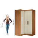 Ver imagem 5 de Quarto Modulado de Canto Madrid com 3 Portas Maxel