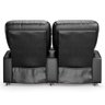Poltrona Reclinável para Cinema 2 Lugares Praddo Fh9 Pu Preto Brilho - Mpozenato - 7