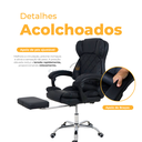 Ver imagem 5 de Cadeira de Escritório Diana com Pillow Top Cor Preta com Apoio de Pé