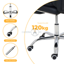 Ver imagem 6 de Cadeira de Escritório Diana com Pillow Top Cor Preta com Apoio de Pé