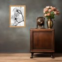 Ver imagem 2 de Quadro Moldura Dourada Flores Transparentes 45x34cm:com Vidro