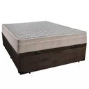 Ver imagem 6 de Cama Box Baú Casal Suede + Colchão Sereneprime Molas Ensacadas 138x188x69 Marrom