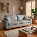 Ver imagem 5 de Sofá Living Marau 1,50m Bouclê Cinza - King House