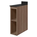 Ver imagem 1 de Balcao com Tampo 2 Nichos MDF 20 cm Kali 1221622 Carvalho Toq Nicioli