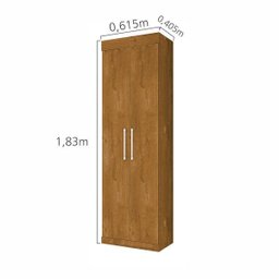 Armário Multiuso 2 Portas com Cabideiro Roma CHF - 5