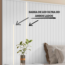 Ver imagem 3 de CABECEIRA CAMA CASAL KING FLORENÇA COM MESA DE CABECEIRA E LED – BRANCO