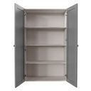 Ver imagem 3 de Armário Alto Aéreo 2 Portas 135cm Arizona CabeCasa MadeiraOriginals Branco/Cinza
