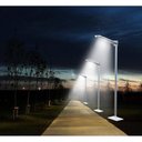 Ver imagem 2 de Luminária Pública 100w Led Solar Poste Sensor e Fotocelula Branco Frio Ip66