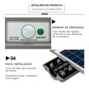 Ver imagem 6 de Luminária Pública 100w Led Solar Poste Sensor e Fotocelula Branco Frio Ip66