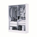 Ver imagem 2 de Guarda Roupa Solteiro Santiago Plus 2 Portas 2 Gavetas com Espelho Carioca Moveis Cinamomo