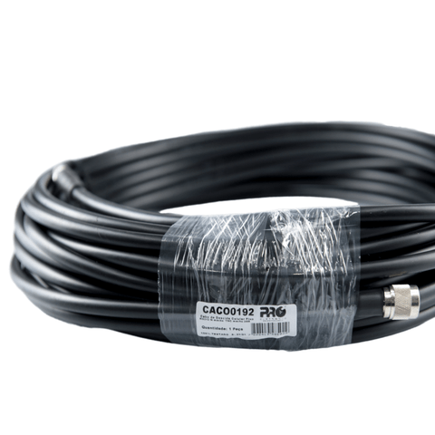 Cabo de Descida Celular Fixo Rgc213 - 20m N Macho / Tnc Macho